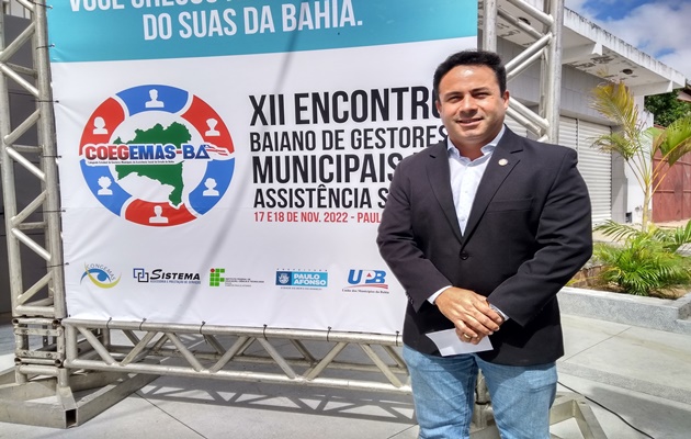  Prefeito de Glória David Cavalcanti, representa União dos Prefeitos da Bahia, durante COEGEMAS