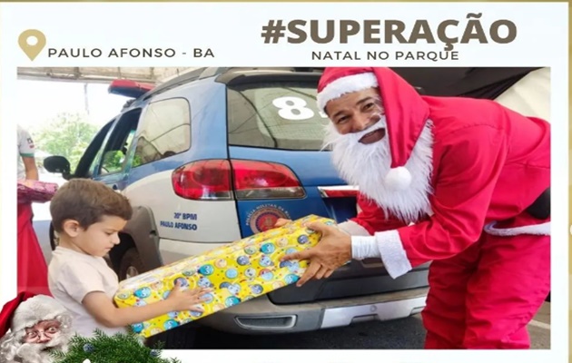  Projeto Superação do 20º BPM realiza evento “NATAL NO PARQUE” em Paulo Afonso -BA