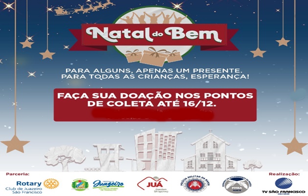  PMBA em parceria com a TV São Francisco realiza “Campanha Natal do Bem”