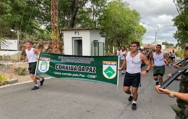  1ª Companhia de Infantaria, realizou a Corrida da Paz, nas ruas de Paulo Afonso-BA