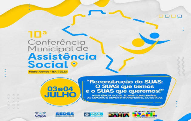  A abertura da 10ª Conferência Municipal de Assistência Social, nesta segunda,3, terá palestra de Edval Bernardino