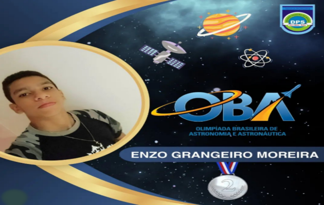  Estudante da Escola Dionízio Pereira, conquista medalha de Prata na Olimpíada Brasileira de Astronomia e Astronáutica – OBA