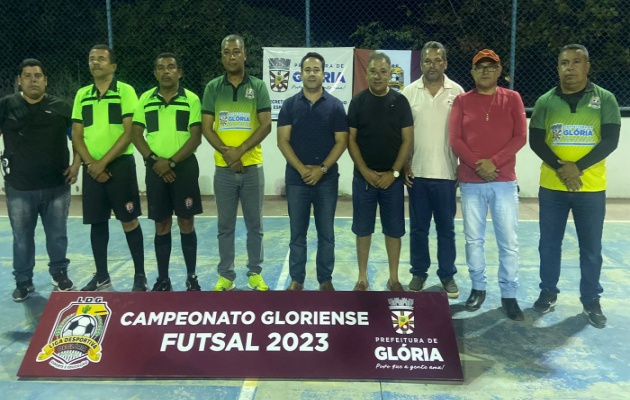  Prefeito David Cavalcanti, esteve presente na abertura do 1º Campeonato Gloriense de Futsal