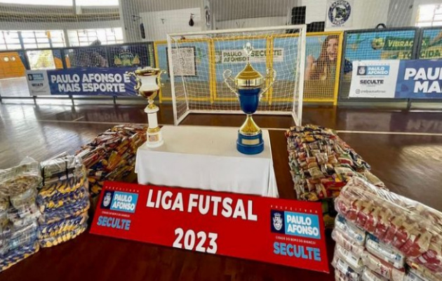  Liga Futsal arrecada mais de duas toneladas de alimentos e repassa para o Banco de Alimentos