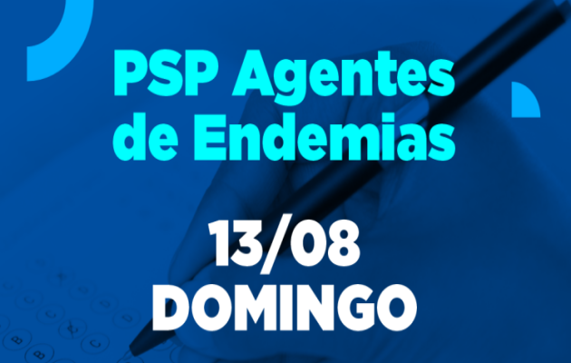  Prova do Processo Seletivo de Agentes de Endemias será neste domingo (13)