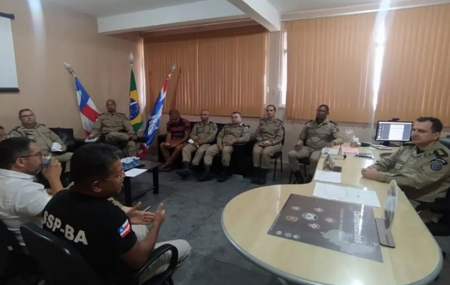  Reunião no 20º BPM trata do posicionamento de câmaras e iluminação pública para Copa Vela