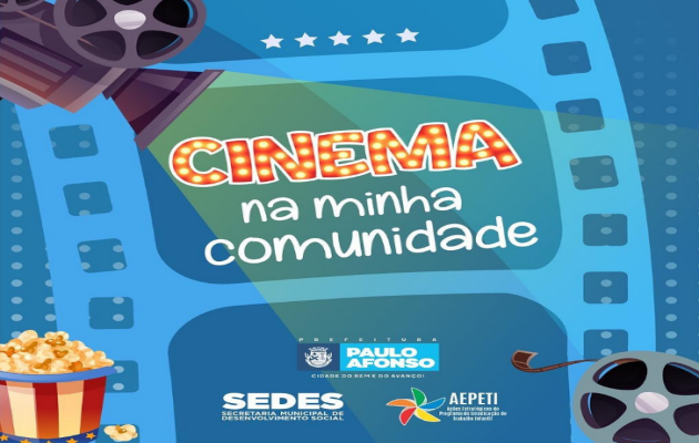  Nesta quarta tem O Cinema na Minha Comunidade no Bairro Moxotó