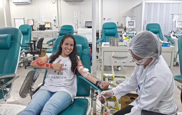  Aumento de 32% de voluntários na Semana Nacional do Doador de Sangue da Hemoba