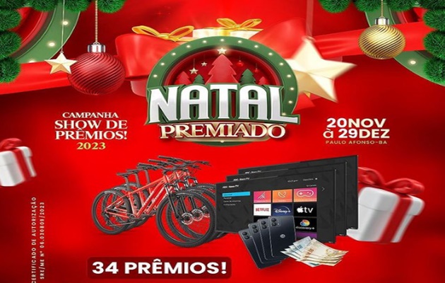  Campanha Natal Premiado 2023.Você está pronto para fazer parte da mais esperada campanha show de prêmios da região???