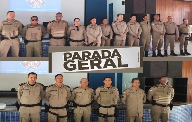  20º Batalhão de Polícia Militar, realiza Parada Geral em comemoração ao aniversário de 27 anos 20º BPM, “GUARDIÃO DA CAATINGA”