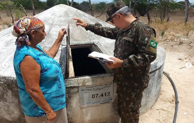  1ª Companhia de Infantaria fiscaliza Programa Emergencial de Distribuição de Água Potável no Semiárido Nordestino