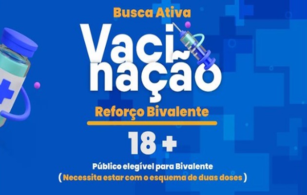  Secretaria Municipal de Saúde realiza vacinação reforço Bivalente + 18 anos