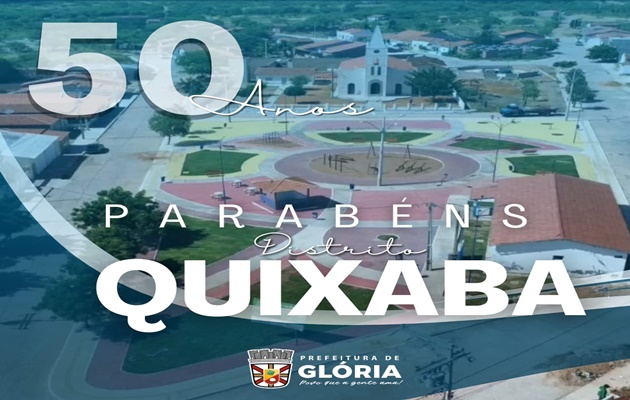  Prefeitura Municipal de Glória parabeniza Distrito Quixaba