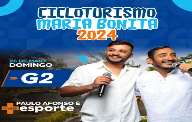  Cicloturismo Maria Bonita será neste domingo (26) e prevê cerca de 700 participantes