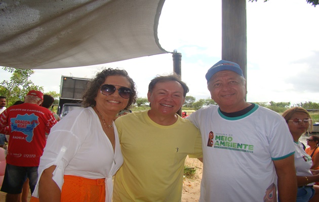  Dudé da Vitran, que é pré-candidato a prefeito esteve na Prainha Ayrton Sena na abertura da Semana do Meio Ambiente