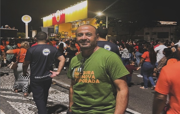  O Pré-candidato a vereador, Ney Souza (Republicanos), participou sábado,1º, da Marcha para Jesus