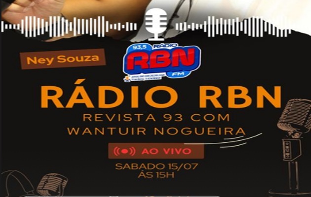  Wantuir Nogueira entrevista neste sábado ao vivo na RBN, o pré-candidato a vereador Ney Souza