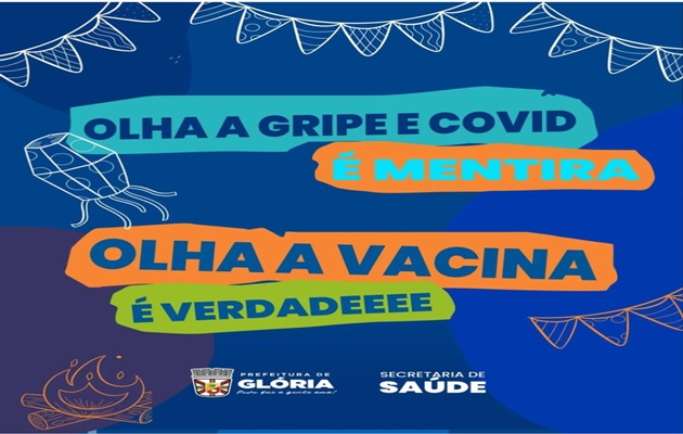  Prefeitura Municipal de Glória realiza vacinação contra Influenza e COVID-19 neste sábado, 22