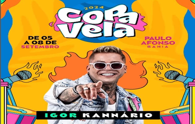  Em setembro, Paulo Afonso promove a maior festa de rua da região, Copa Vela 2024. Uma mistura de ritmos