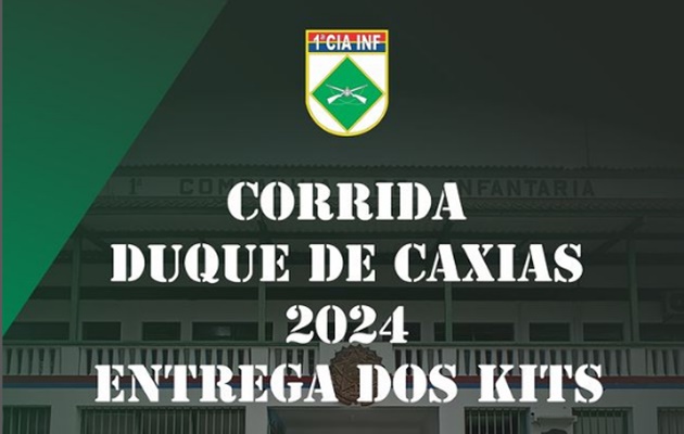  1ª Companhia de Infantaria realiza entrega de Kits aos inscritos na tradicional Corrida Duque de Caxias