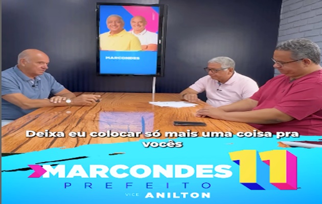  “A educação tem sido prioridade na minha gestão”, destaca Marcondes Francisco em podcast publicado no Instagram