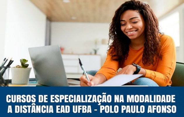  UFBA – Polo EAD UAB Paulo Afonso, está com inscrições abertas para cursos de especializações