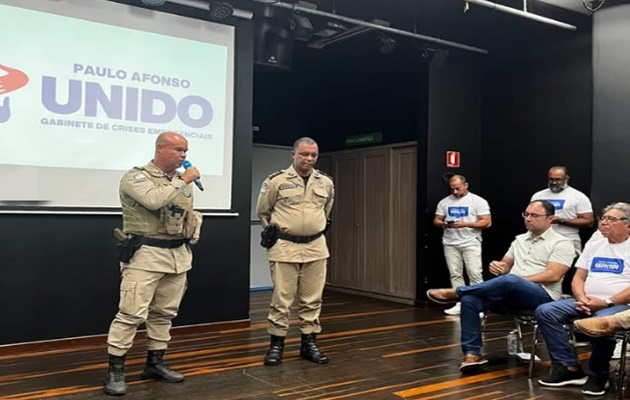  Comandante do 20º BPM participa da reunião do Gabinete de Crise do Município de Paulo Afonso