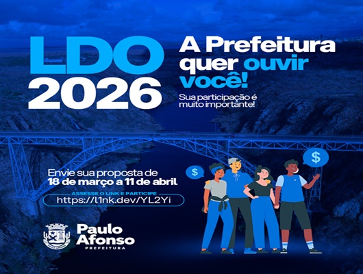  Prefeitura realiza Coleta de Sugestões Eletrônica para a Lei de Diretrizes Orçamentárias – 2026